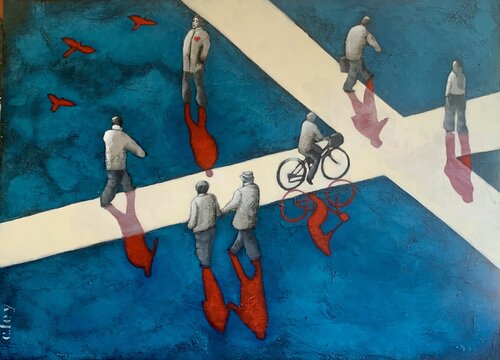 Praça da Liberdade by CFey, Painting for Sale on Select