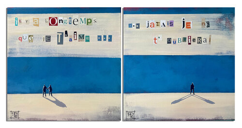 Il y a longtemps que je t'aime ... by CFey, Painting for Sale on Select