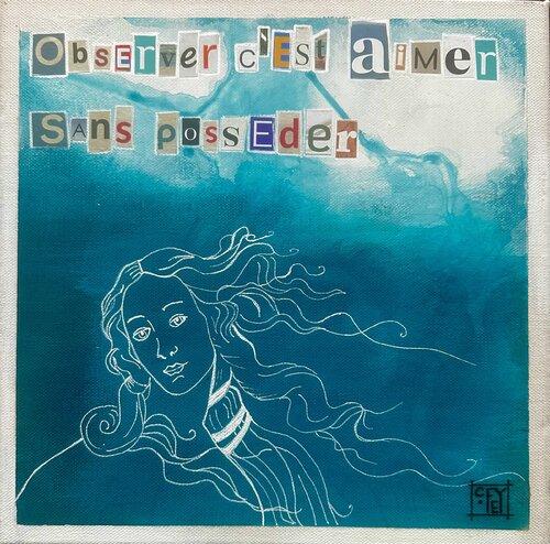 Observer c'est Aimer sans posseder LA-03 by CFey, Painting for Sale on Select