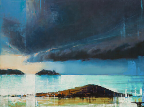 Colorful storm by Bo Kravchenko, Painting for Sale on Select