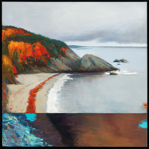 Oceanic Breeze in Fall by Bo Kravchenko, Painting for Sale on Select