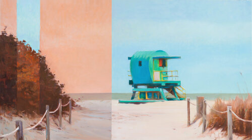 Autumn on the Beach by Bo Kravchenko, Painting for Sale on Select