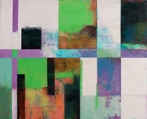 Abstract Rectangles by Bo Kravchenko, Painting for Sale on Select
