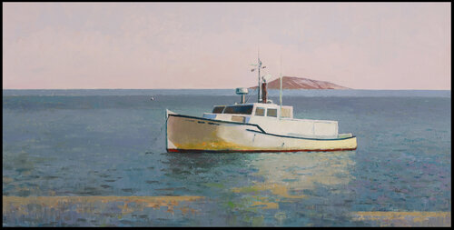 Soul Boat by Bo Kravchenko, Painting for Sale on Select