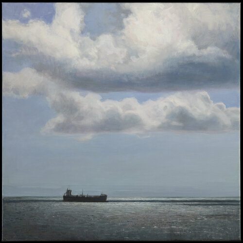 Where Silver Light Rests by Bo Kravchenko, Painting for Sale on Select