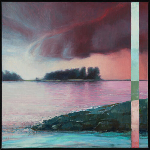Purple rain by Bo Kravchenko, Painting for Sale on Select