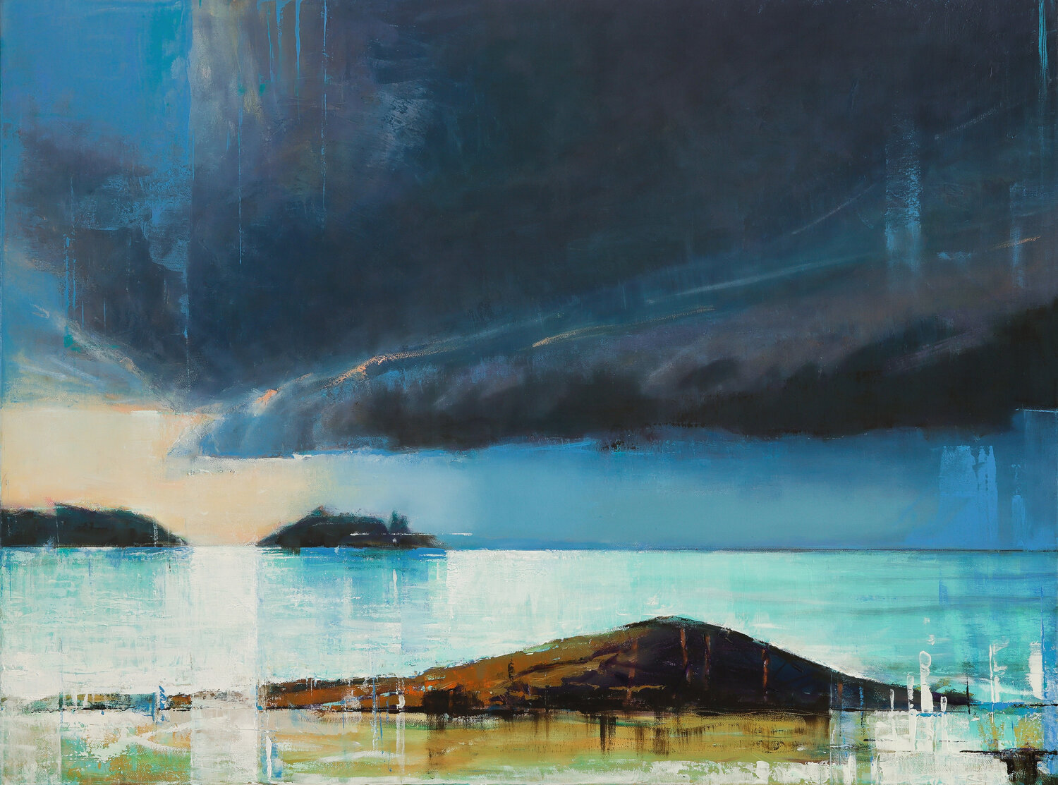 Colorful storm Bo Kravchenko Original painting for sale