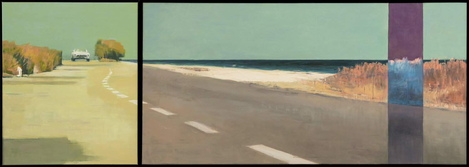 Long Yellow Road Bo Kravchenko Original painting for sale