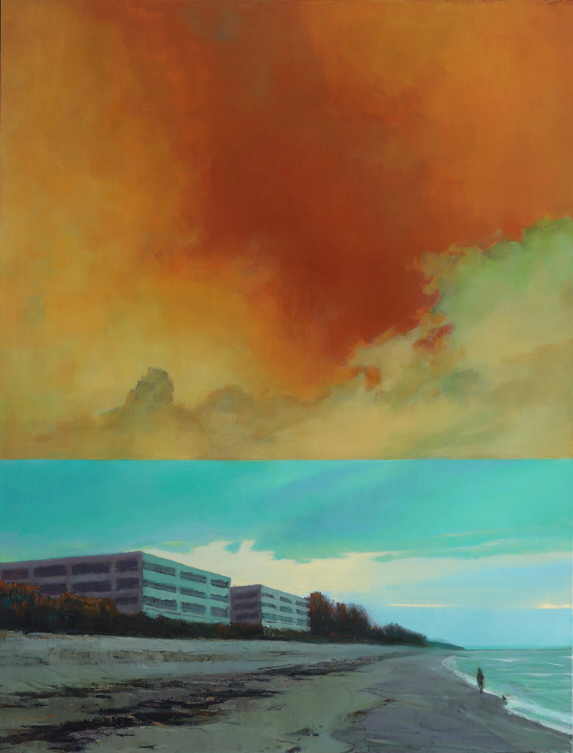 Two Colors of Sunset Bo Kravchenko Original painting for sale