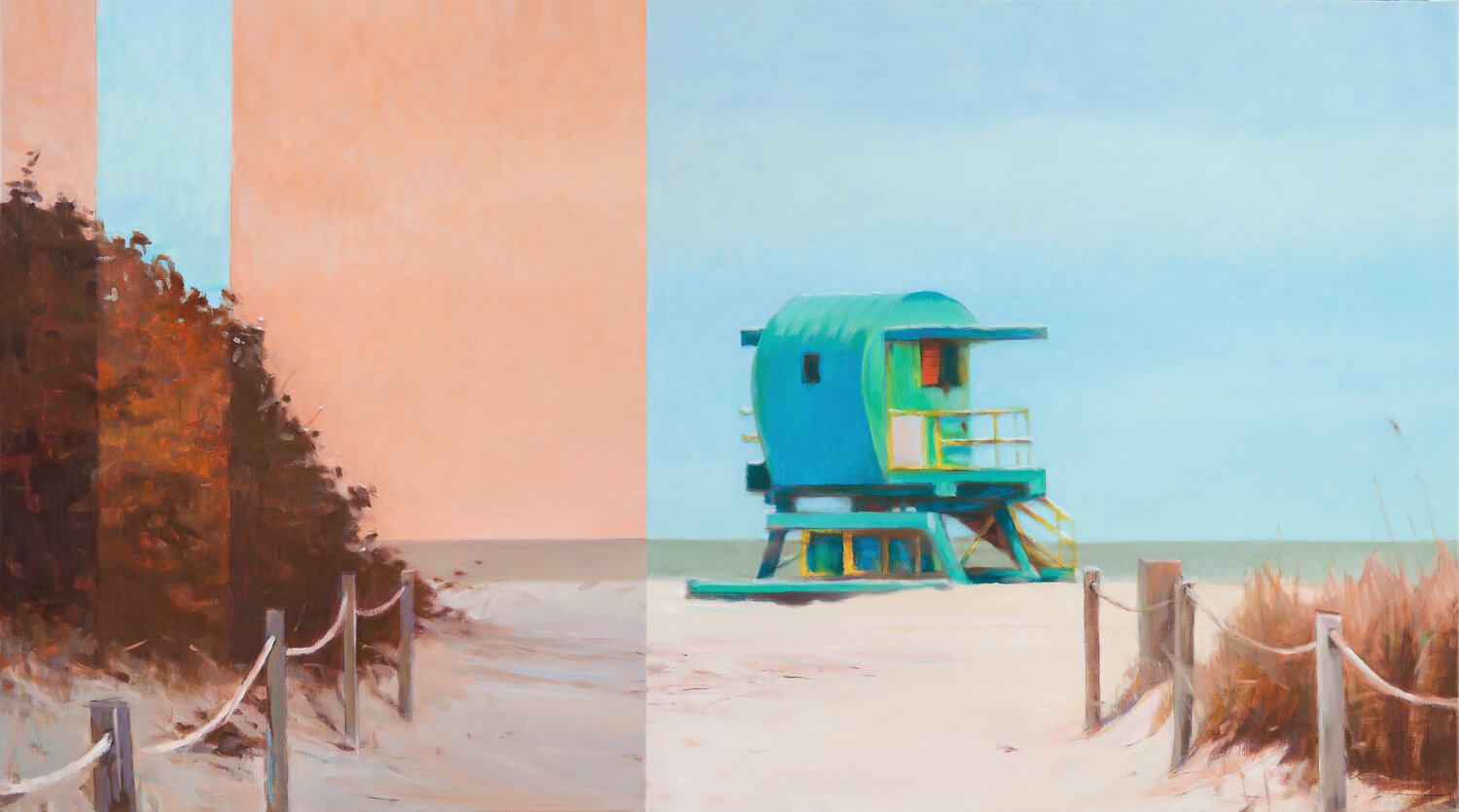 Autumn on the Beach Bo Kravchenko Original painting for sale