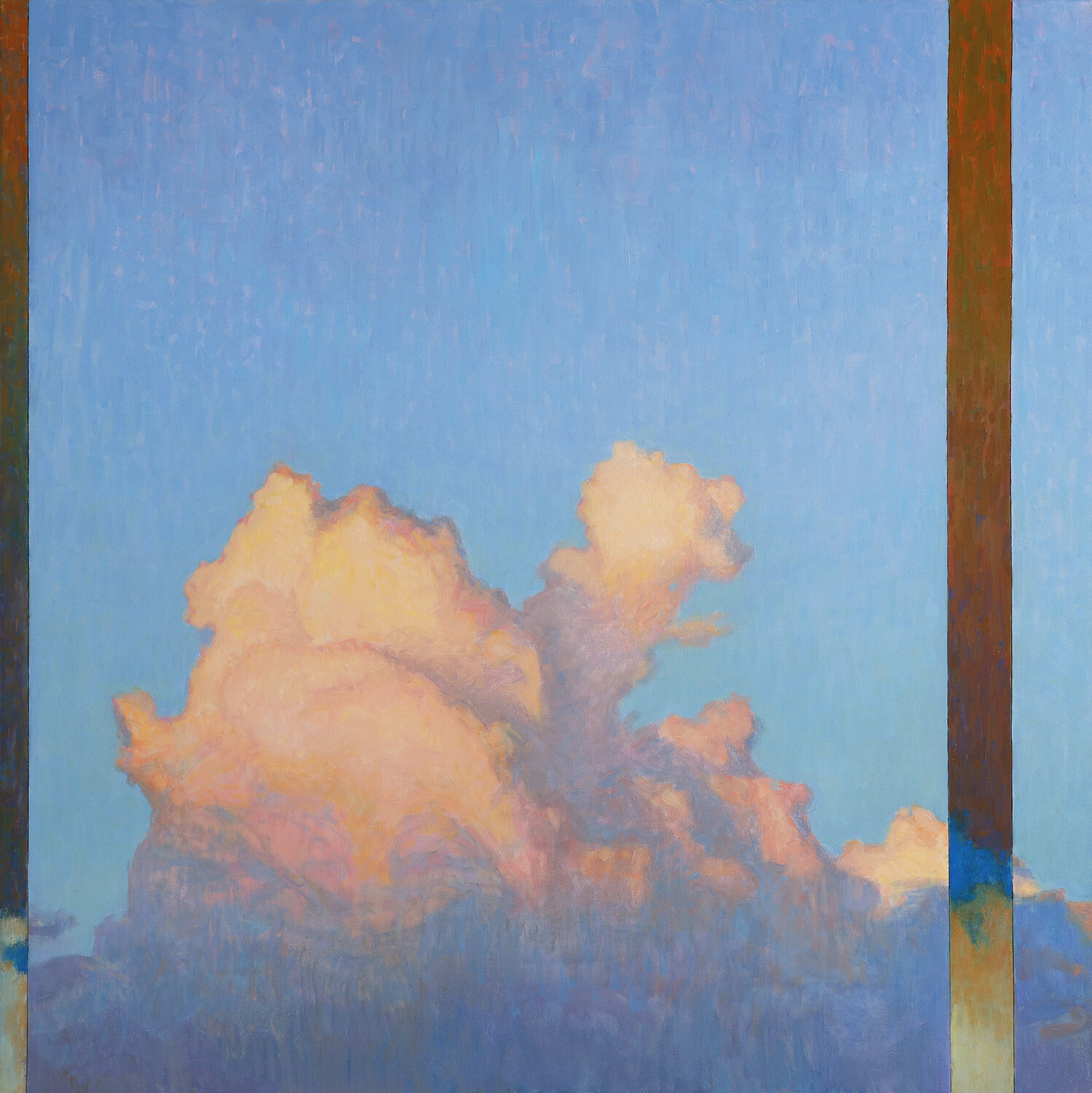 Growing cumulus clouds Bo Kravchenko Original painting for sale