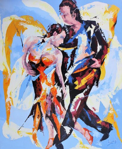 Tango by Jean-Luc Lopez, Painting for Sale on Select