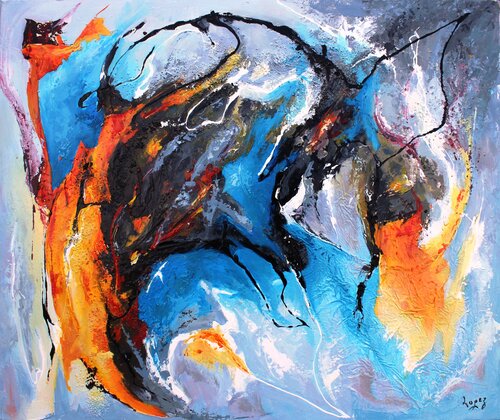 Courants ascendants by Jean-Luc Lopez, Painting for Sale on Select