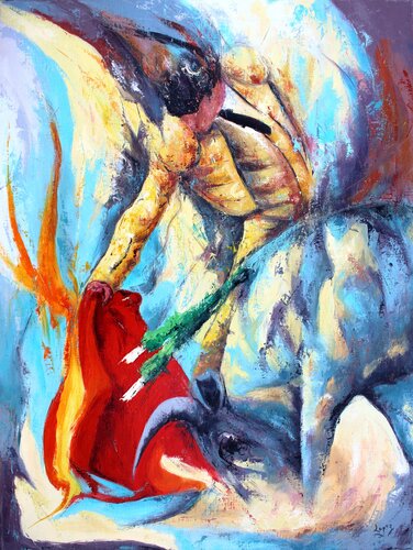 Mouvement de toréador by Jean-Luc Lopez, Painting for Sale on Select