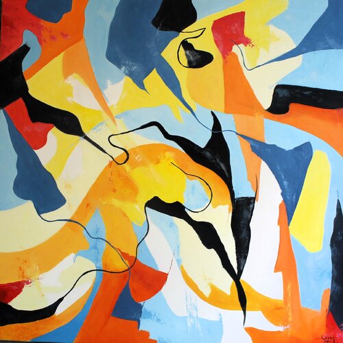 Combat de chefs by Jean-Luc Lopez, Painting for Sale on Select