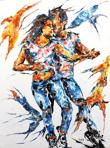 Danser et nos corps ne font qu'un von Jean-Luc Lopez, Malerei kaufen auf Select