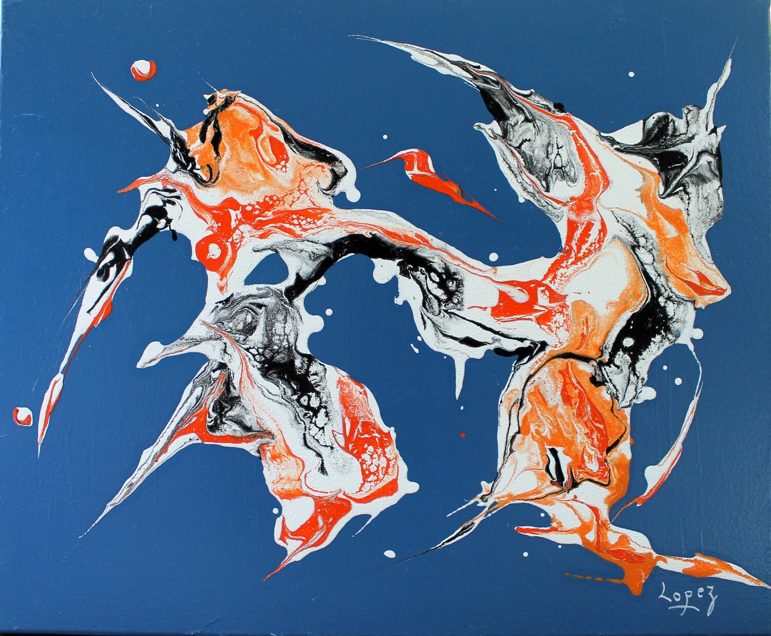 Rock endiablé Jean-Luc Lopez Original painting for sale