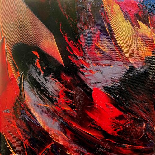 Référence K 06 - Huile sur toile 60x60cm by Jean Soyer, Painting for Sale on Select