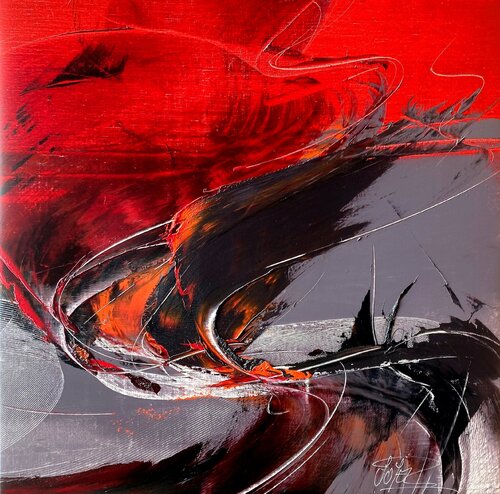 Référence S 205 - Huile sur toile 80x80cm by Jean Soyer, Painting for Sale on Select