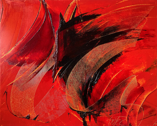 Référence F 59 - Huile sur toile 81x100cm by Jean Soyer, Painting for Sale on Select