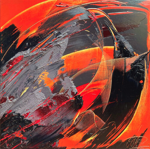 Référence M 33 - Huile sur toile 60x60cm by Jean Soyer, Painting for Sale on Select