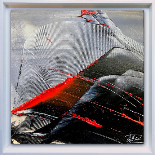 Réf. S 223 - Huile sur toile 35x35cm avec caisse américaine by Jean Soyer, Painting for Sale on Select