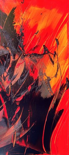 Réf. E 12 - Huile sur toile 146x70cm by Jean Soyer, Painting for Sale on Select