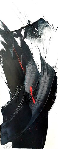Réf. F 33 - Huile sur toile 180x70cm by Jean Soyer, Painting for Sale on Select
