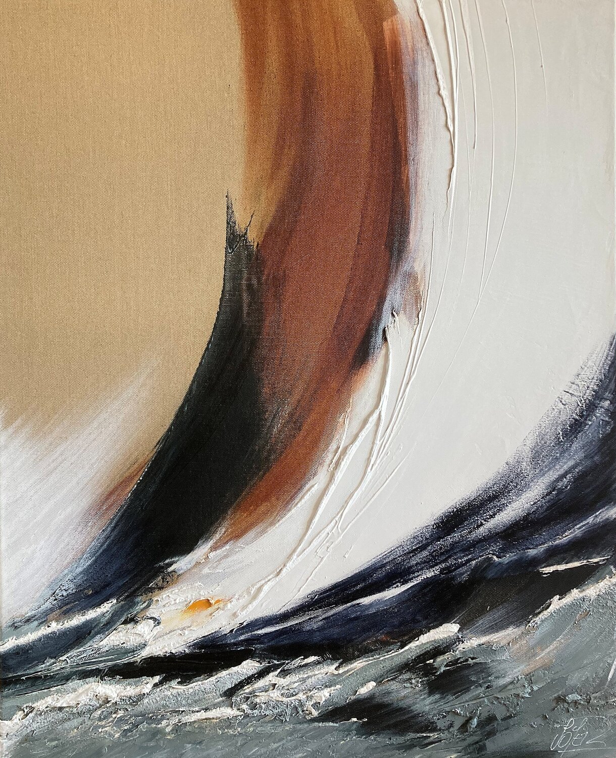 Référence S 245 - Huile et acrylique sur toile 100x81cm Jean Soyer Original painting for sale