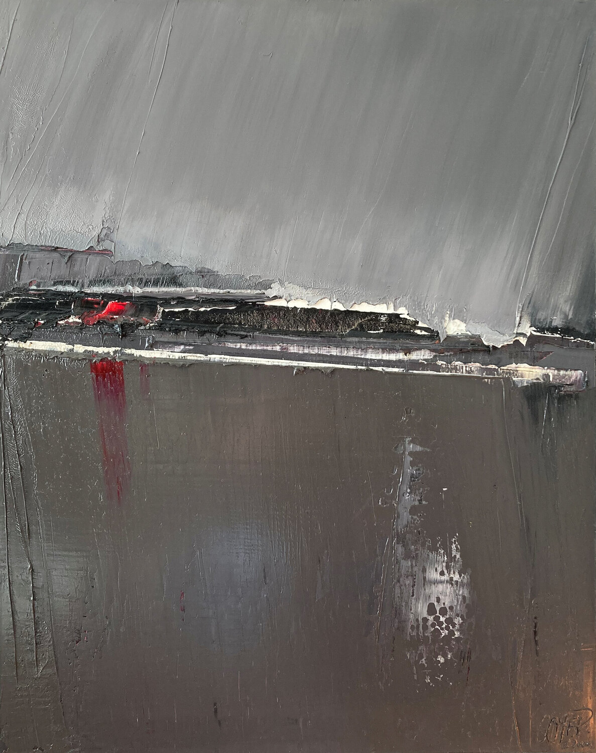 Référence 2000 02 10 - Huile sur toile 92x73cm Jean Soyer Original painting for sale