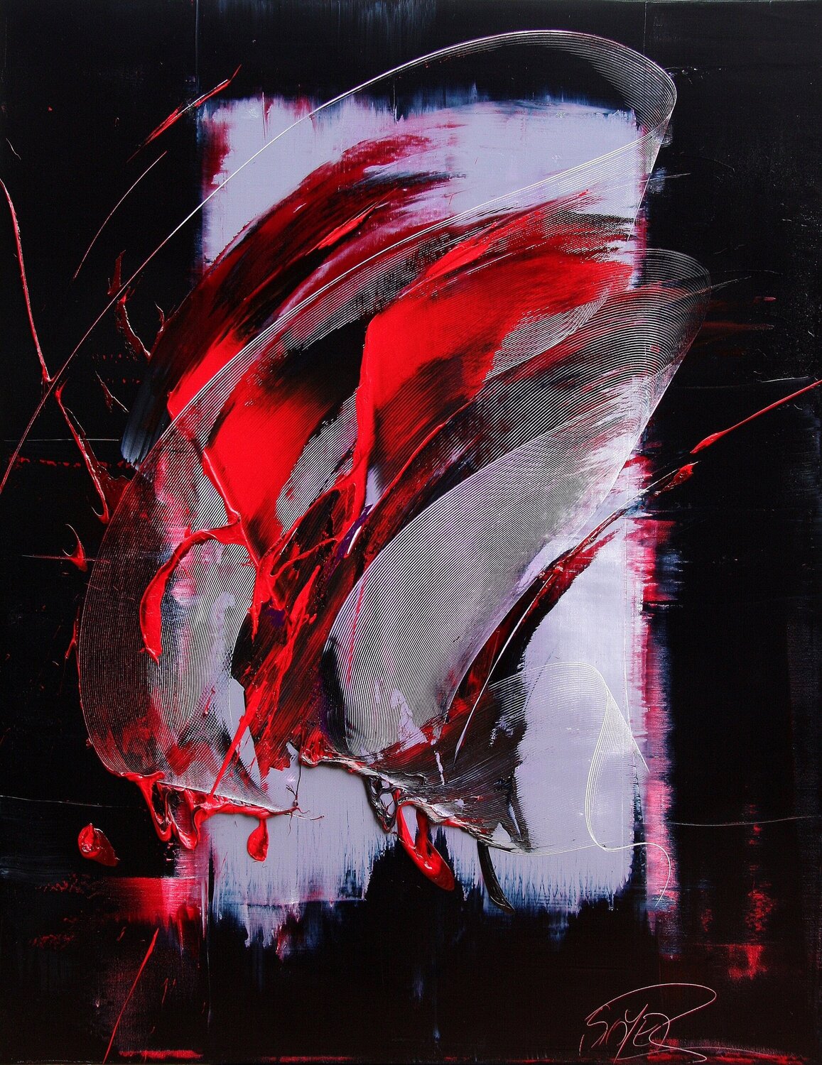 Référence E 97 - Huile sur toile 146x114cm Jean Soyer Original painting for sale
