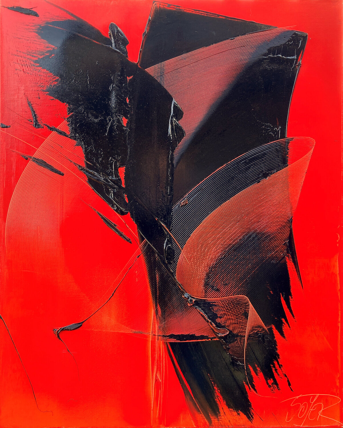Référence B 38 - Huile sur toile 81x65cm Jean Soyer Original painting for sale