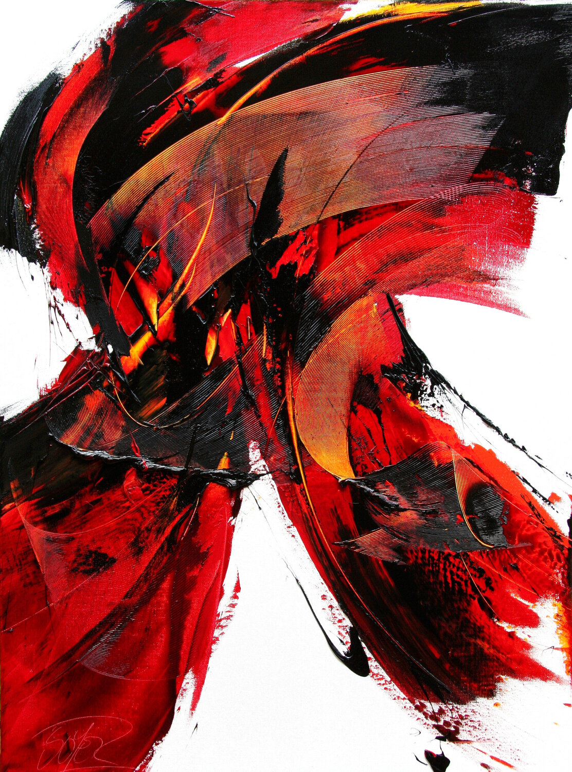 Référence D 09 - Huile sur toile 130x97cm Jean Soyer Original painting for sale