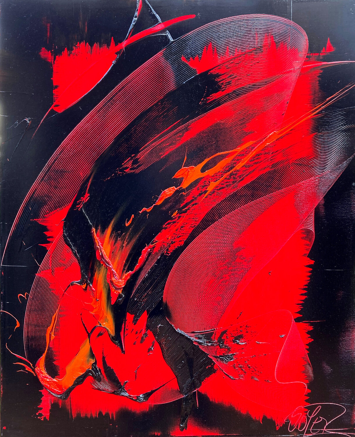 Référence E 103 - Huile sur toile 100x81cm Jean Soyer Original painting for sale