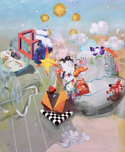 Love that Moves the Sun and Other Stars II by Edith Torony, Painting for Sale on Select