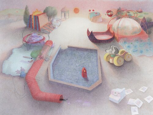 Topography of a Dream II by Edith Torony, Drawing for Sale on Select