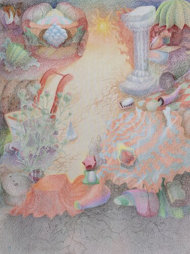 Topography of a Dream IV by Edith Torony, Drawing for Sale on Select