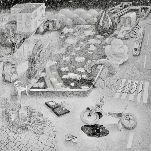 Topography of a Dream V - Eclipse by Edith Torony, Drawing for Sale on Select