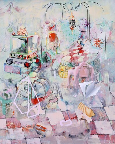 Carnival 3 von Edith Torony, Malerei kaufen auf Select