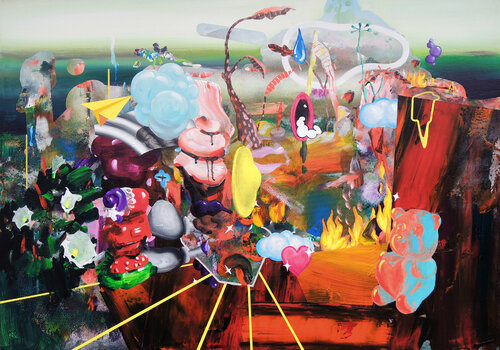 Synthetic Future XI by Edith Torony, Painting for Sale on Select