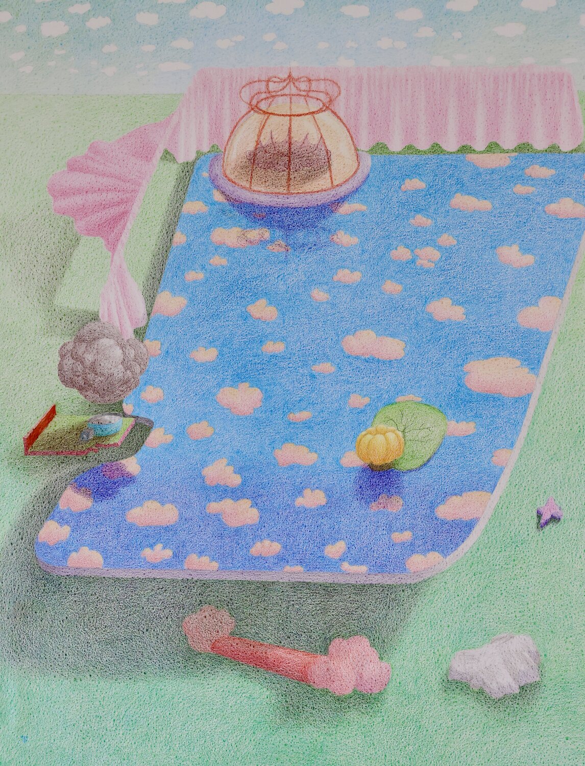 Topography of a Dream III Edith Torony Drawing for sale