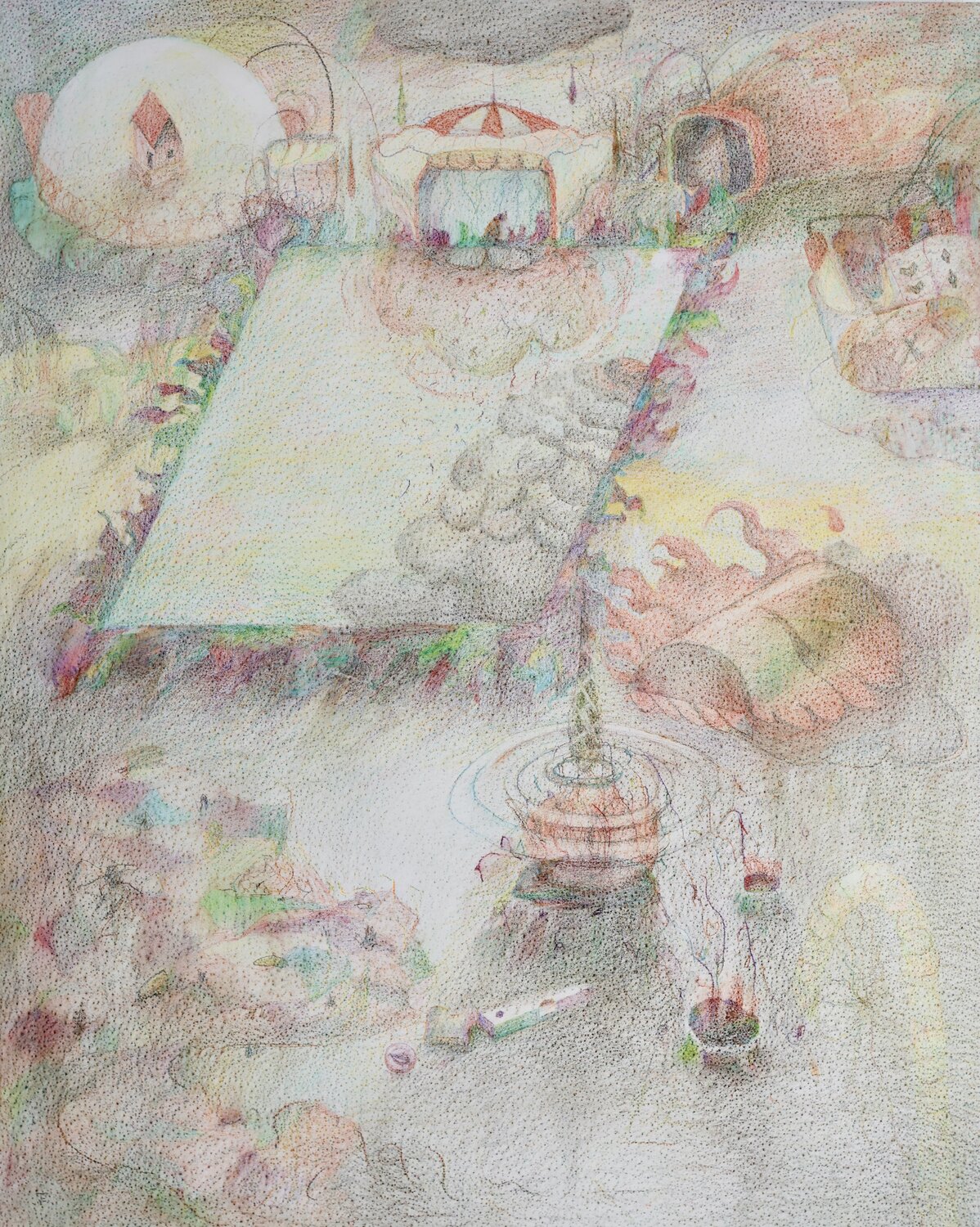 Topography of a Dream VI Edith Torony Drawing for sale