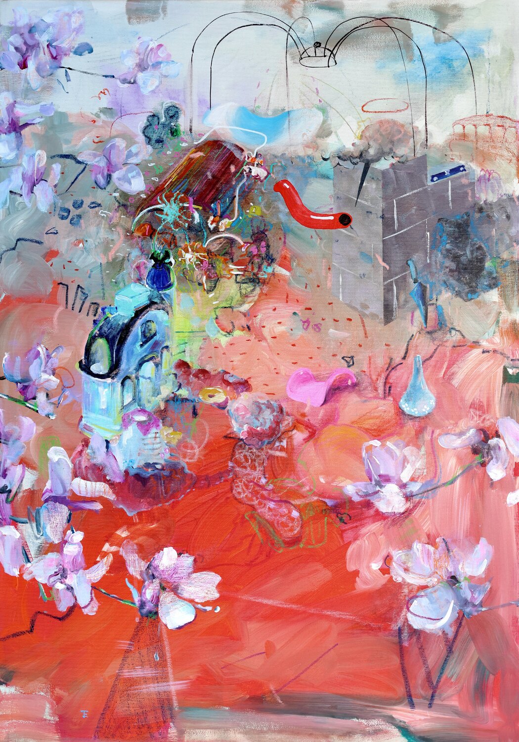 Gentle Invasion 7 Edith Torony Original painting for sale