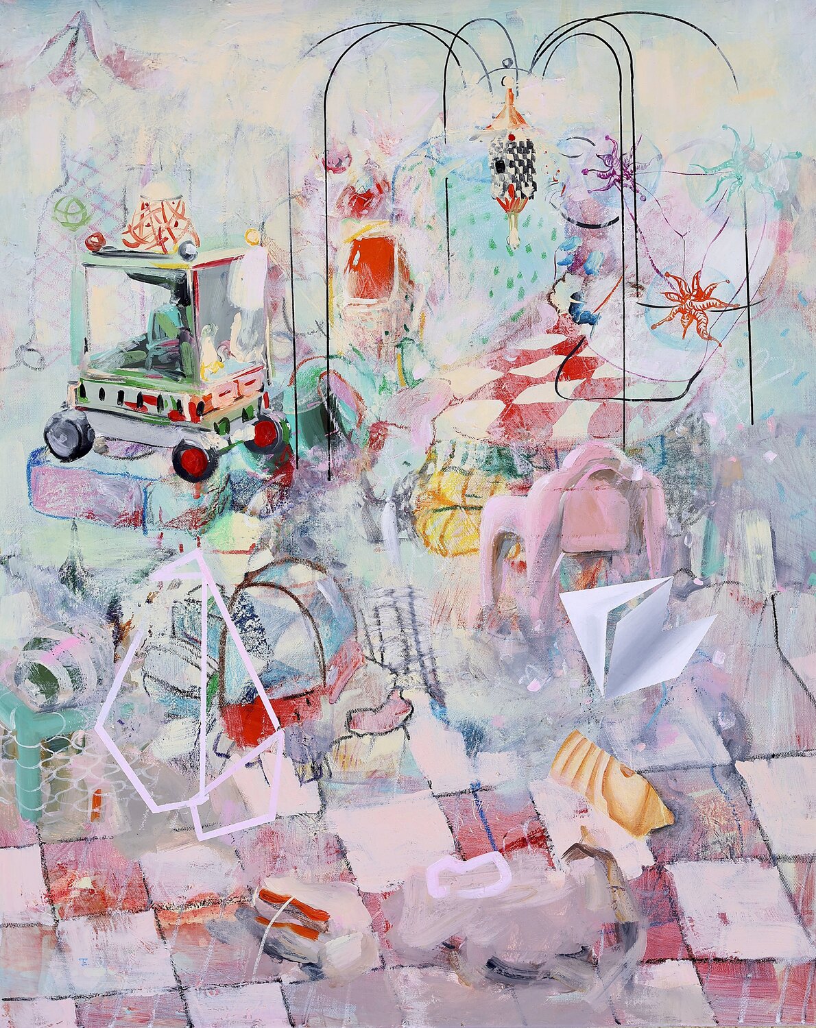 Carnival 3 Edith Torony Originalgemälde zu verkaufen