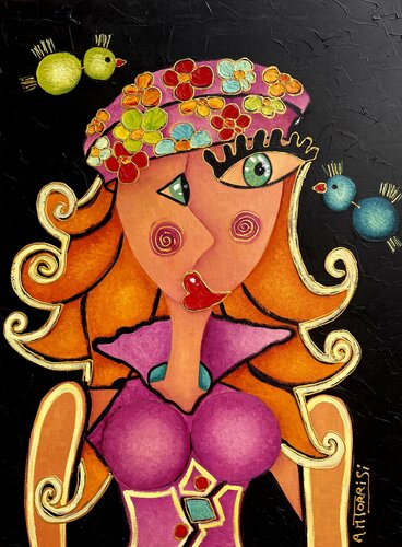ANGELINA by Anne-Marie Torrisi, Painting for Sale on Select