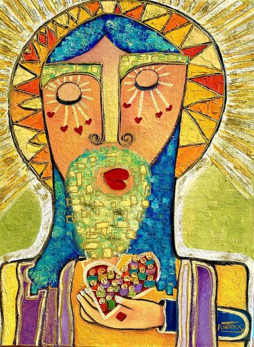 JESUS CHRIST by Anne-Marie Torrisi, Painting for Sale on Select