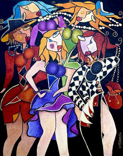 TOP MODÈLE by Anne-Marie Torrisi, Painting for Sale on Select