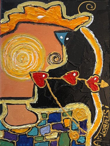 SAGITTAIRE by Anne-Marie Torrisi, Painting for Sale on Select