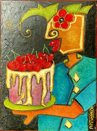 LE PÂTISSIER by Anne-Marie Torrisi, Painting for Sale on Select