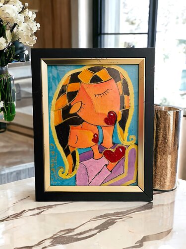 L’ENFANT DE L’AMOUR by Anne-Marie Torrisi, Painting for Sale on Select